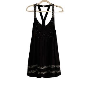 Poupette St Barth Women’s Racerback Viscose Crinkle Dress, Size M, NWT